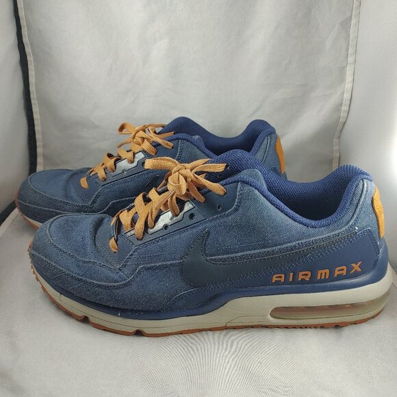Nike Air Max LTD Shoes Denim Model 695484-448 Blue Jean Gum Bottom Men’s Size 11 - Picture 3 of 9